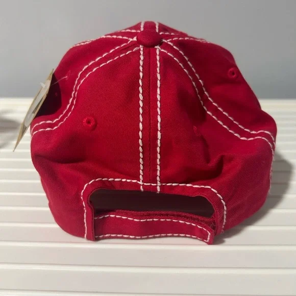Red 'Party in the USA' Baseball Cap OSFM - NEW - Picture 2 of 2